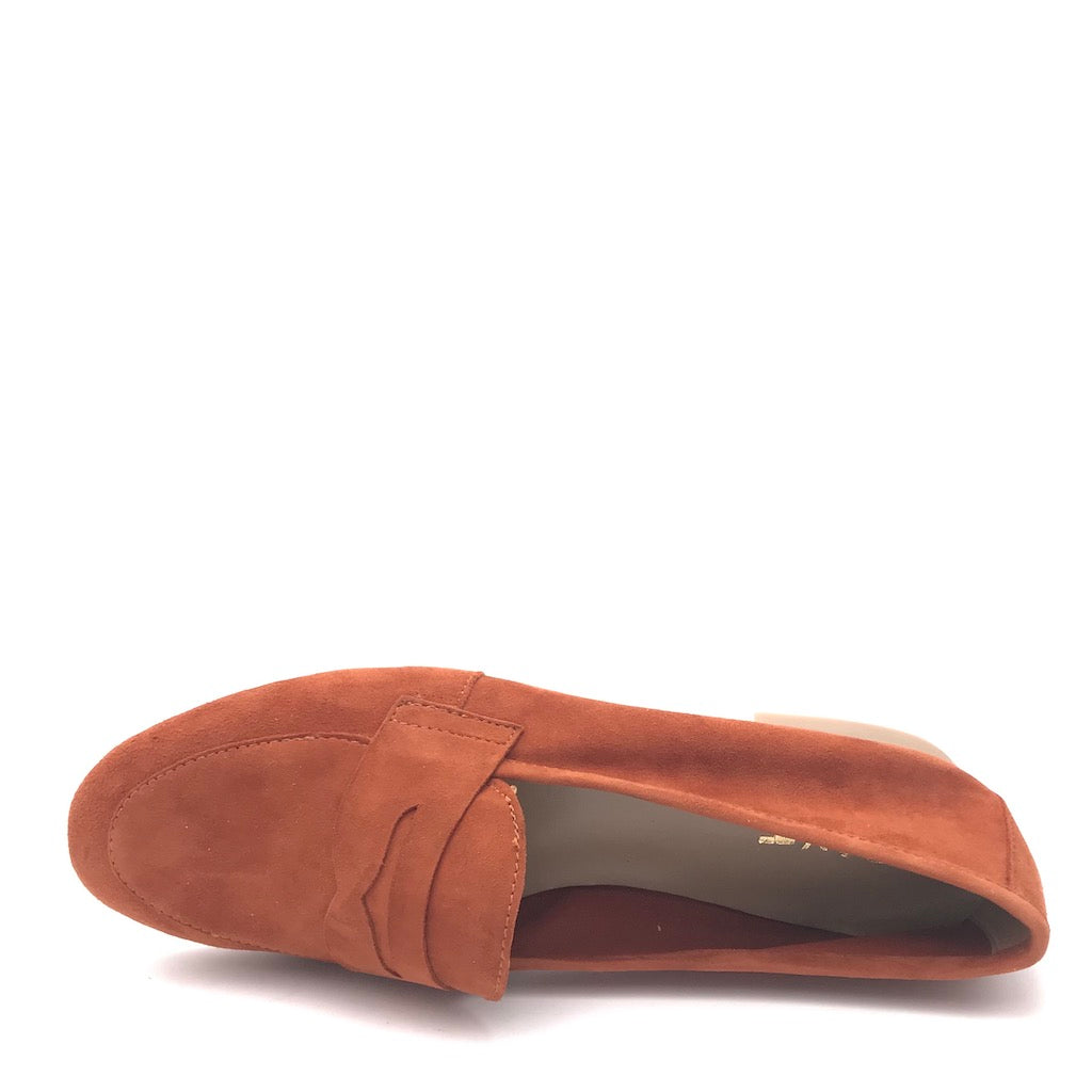 Zulian Calzature Mocassino Sixt velour ruggine Pezzi Unici