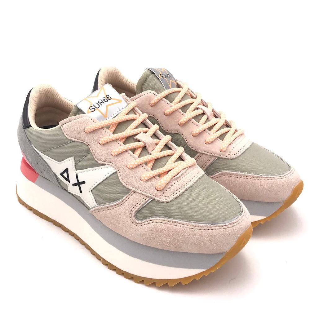 Zulian Calzature Sneakers Big Stargirl printed logo grigio chiaro Qualità Garantita