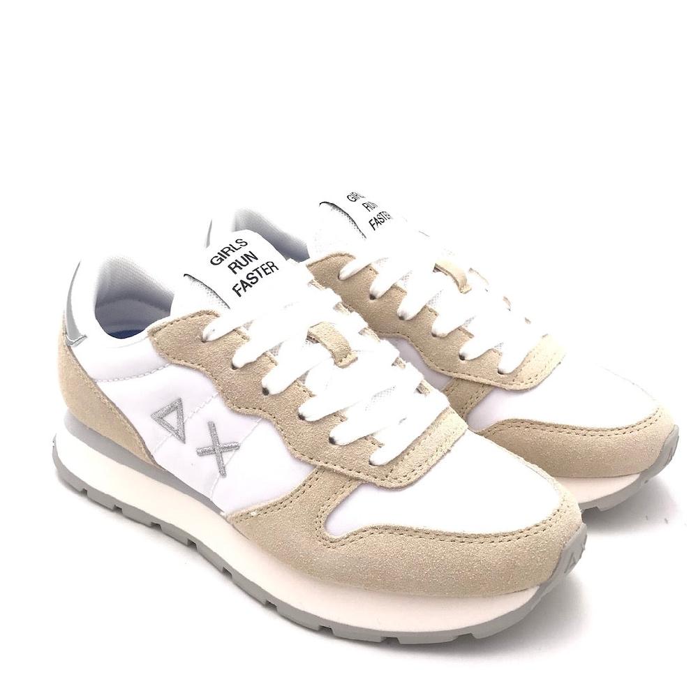 Zulian Calzature Sneakers Ally gold silver bianco-panna Negozi Online
