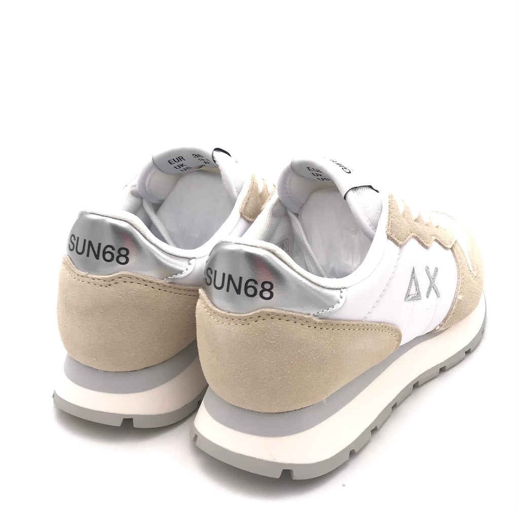 Zulian Calzature Sneakers Ally gold silver bianco-panna Negozi Online