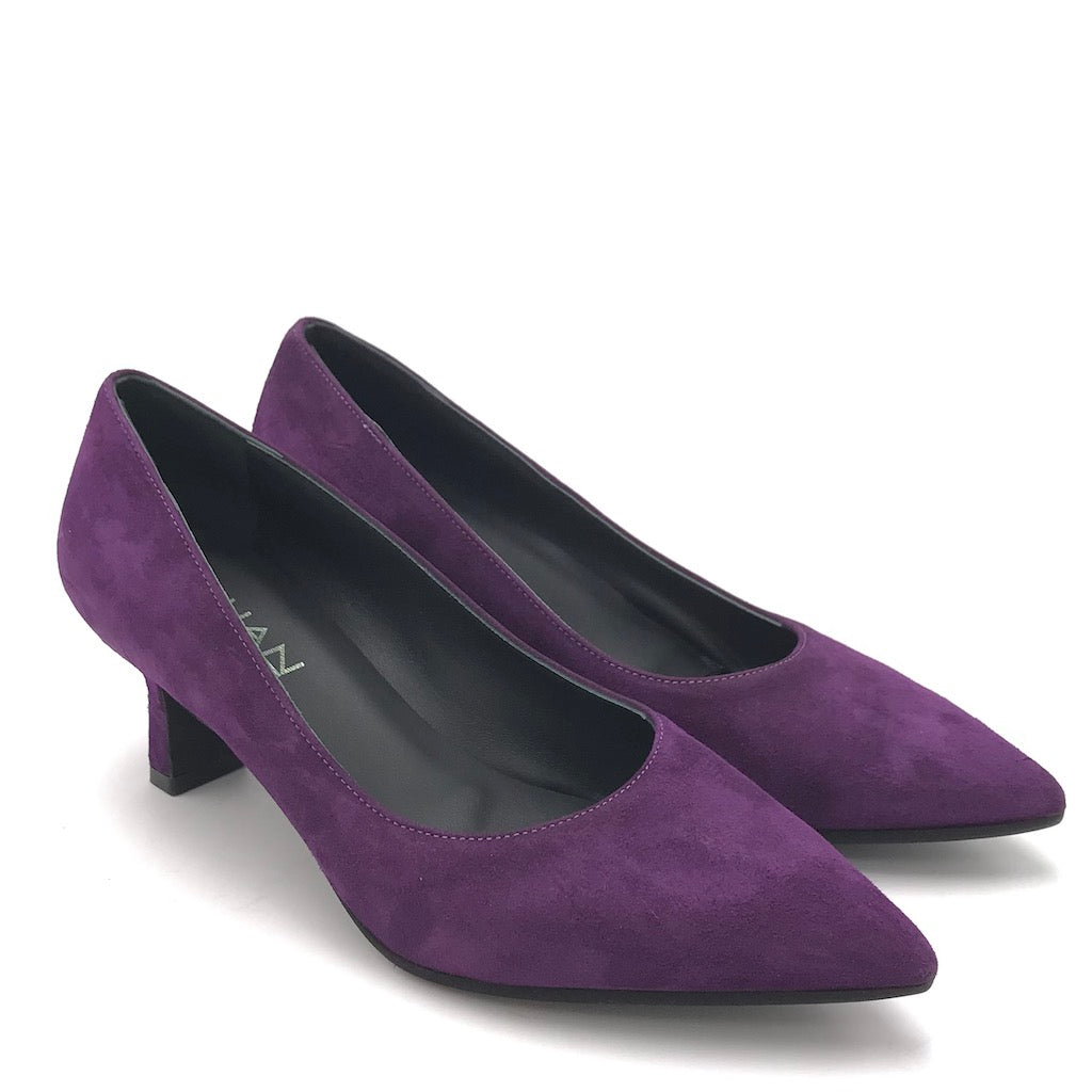 Zulian Calzature Decolletè Lory in camoscio viola Novità