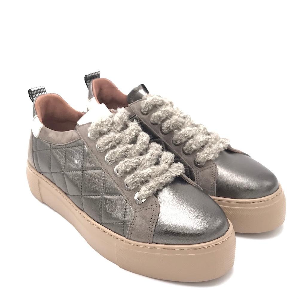 Zulian Calzature Sneakers trapuntata antracite Nuova