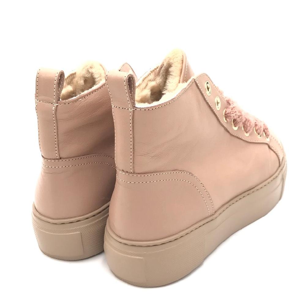 Zulian Calzature Sneakers alta nude Moda