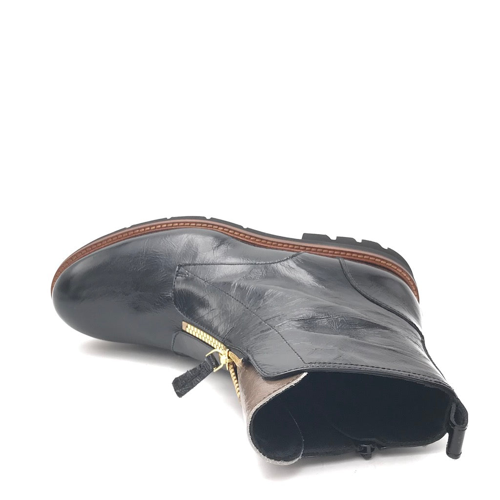 Zulian Calzature Tronchetto naplak nero zip Soddisfazione Garantita