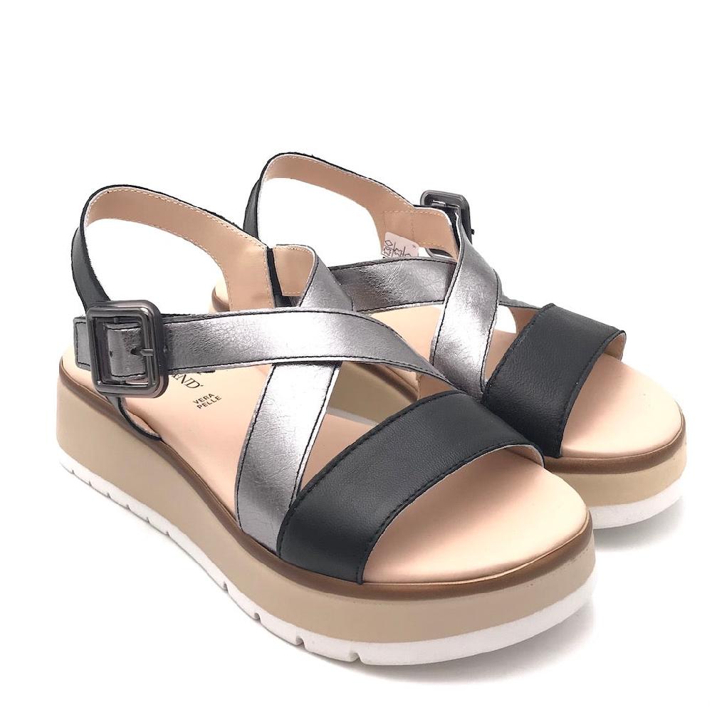 Zulian Calzature Sandalo Fasi nero-fucile Promozione Limitata