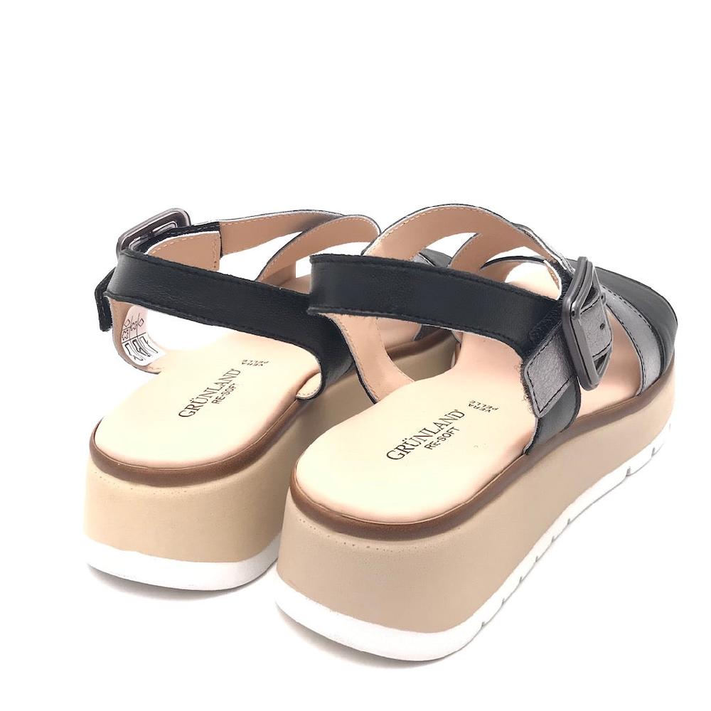 Zulian Calzature Sandalo Fasi nero-fucile Promozione Limitata