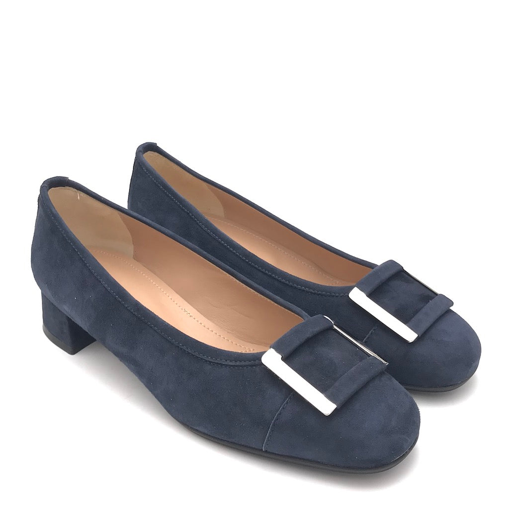 Zulian Calzature Ballerina in camoscio blu Affare Del Giorno