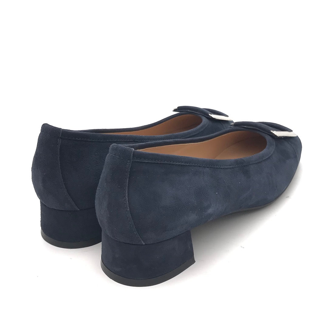 Zulian Calzature Ballerina in camoscio blu Affare Del Giorno