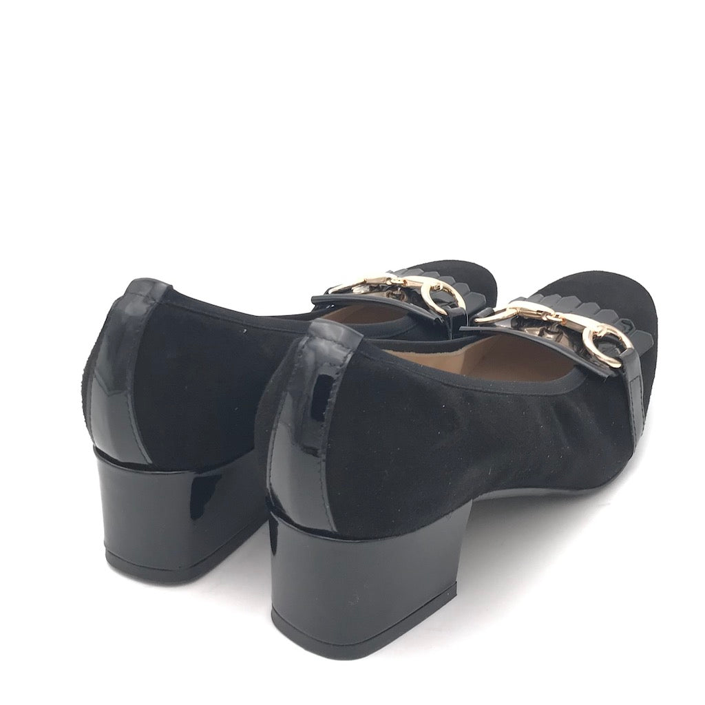 Zulian Calzature Scarpa in camoscio nero Prezzo Ridotto