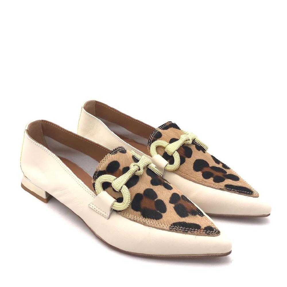 Zulian Calzature Mocassino macula leo crudo Presa