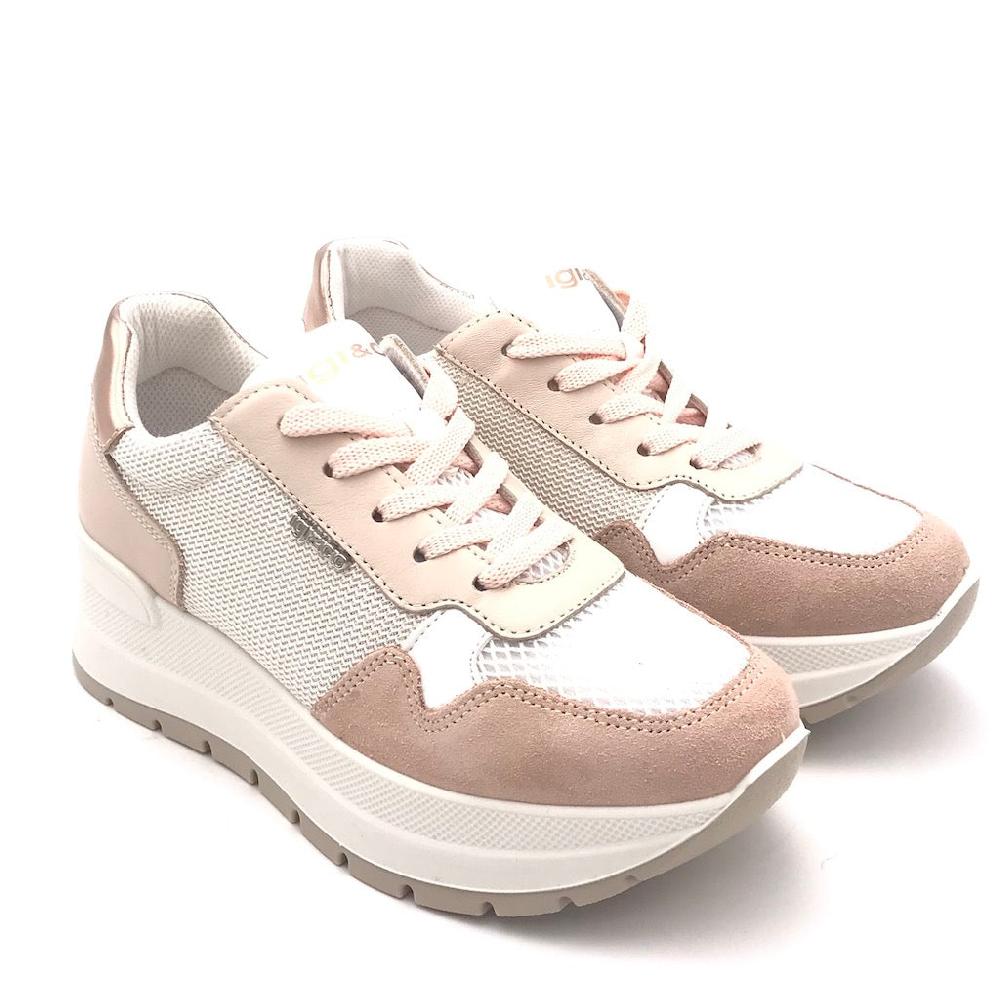 Zulian Calzature Sneakers Kola cipria-bianco Sconto