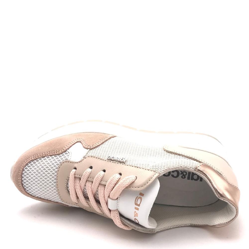 Zulian Calzature Sneakers Kola cipria-bianco Sconto