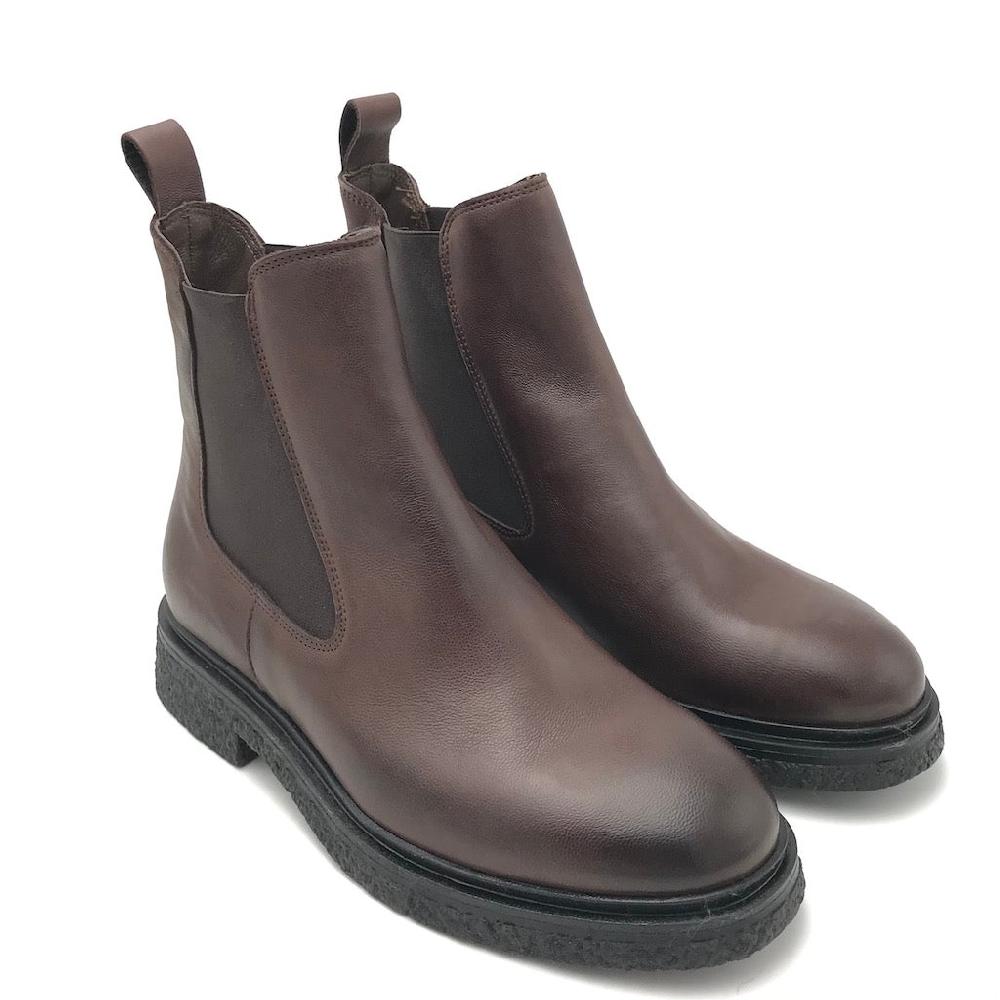 Zulian Calzature Beatles in pelle testa di moro 2025