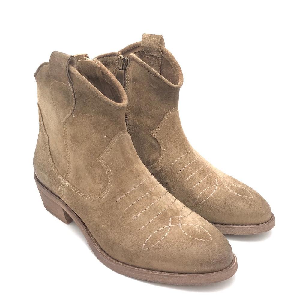 Zulian Calzature Texano in crosta tortora Promozione