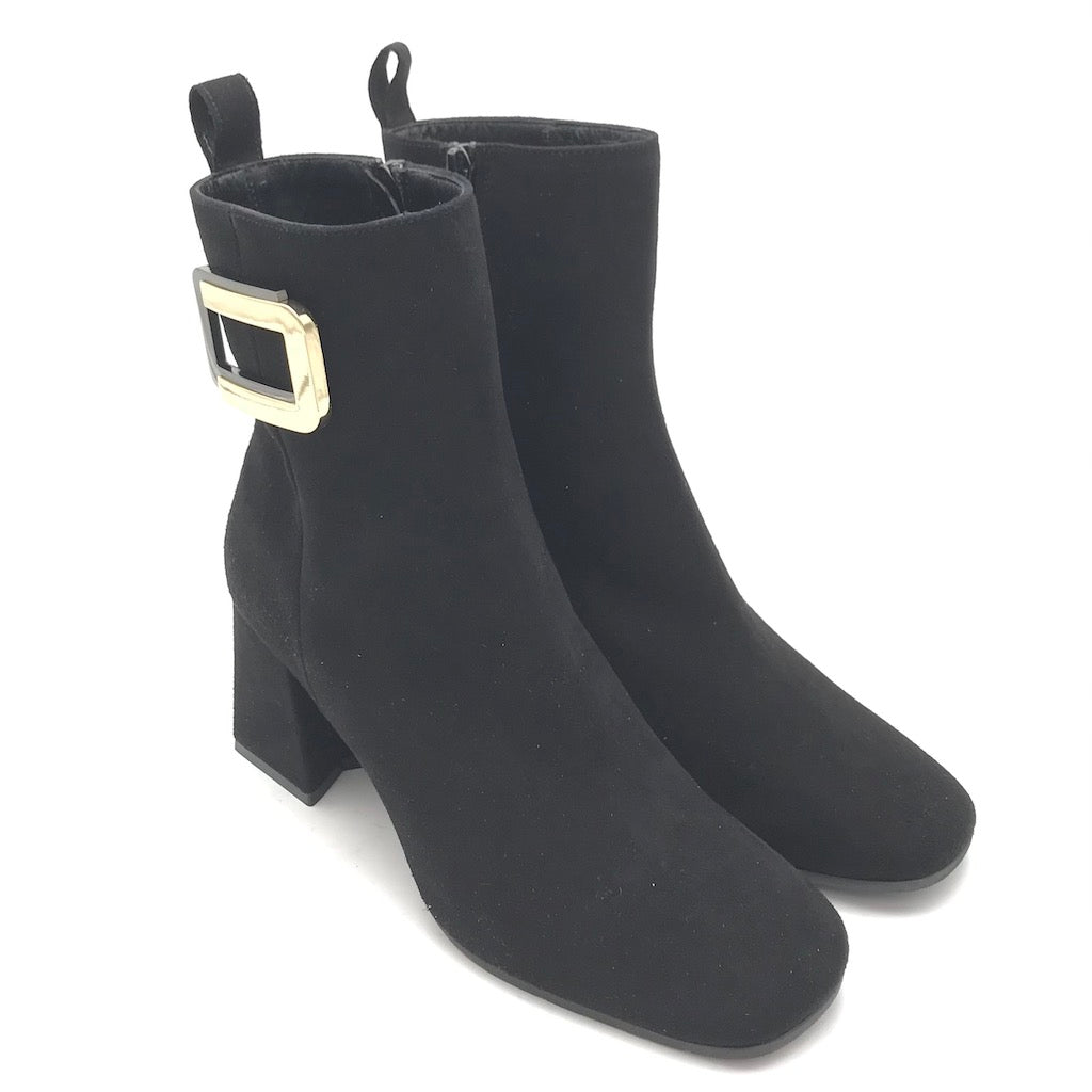 Zulian Calzature Tronchetto camoscio nero Fino Al -60%