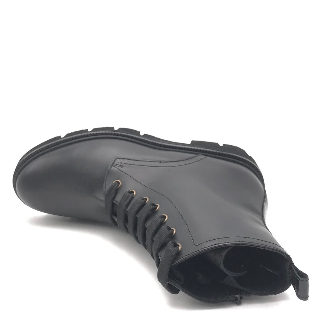 Zulian Calzature Anfibio in vitello nero Affare Del Giorno