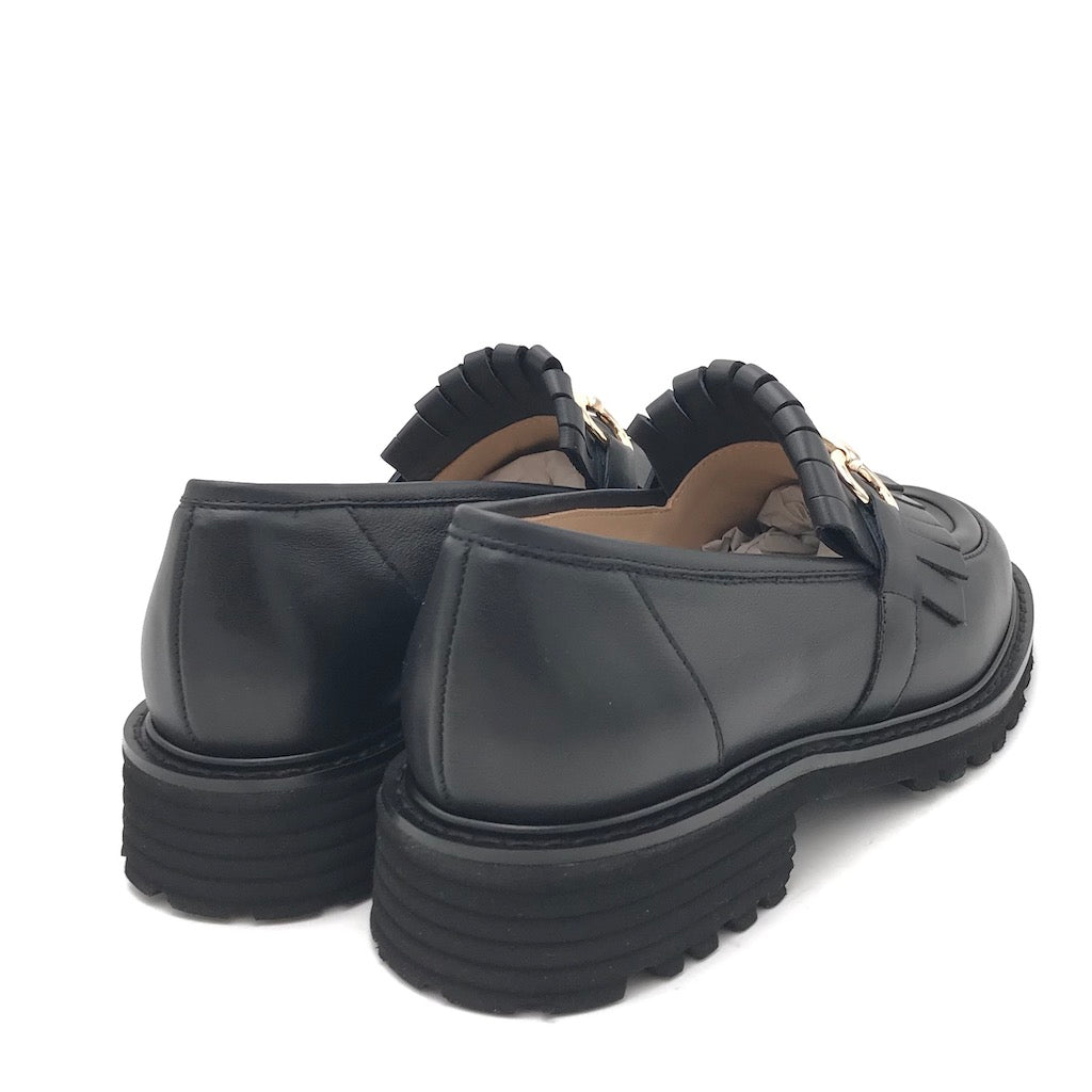 Zulian Calzature Mocassino Lina frangia nero Saldi
