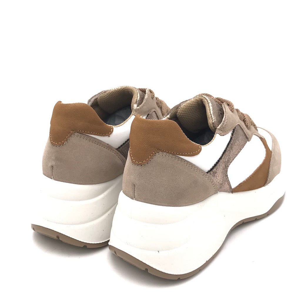 Zulian Calzature Sneakers Enola bianco-visone Novità