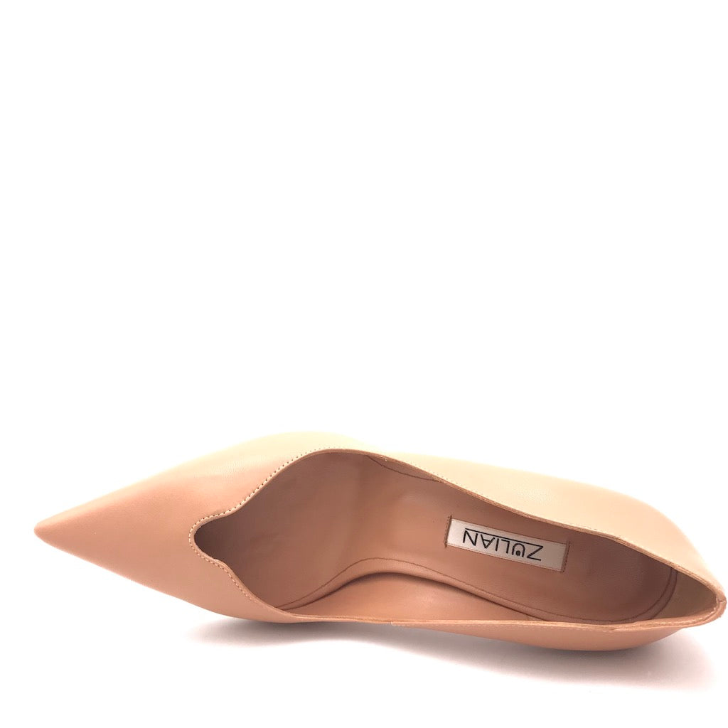 Zulian Calzature Decolletè Nancy in pelle desert Outlet
