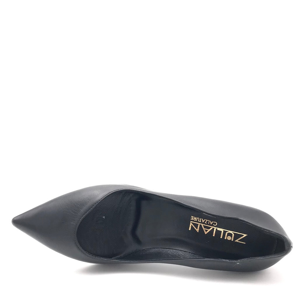 Zulian Calzature Decolletè Lory scollo asimmetrico nera Vendite Flash