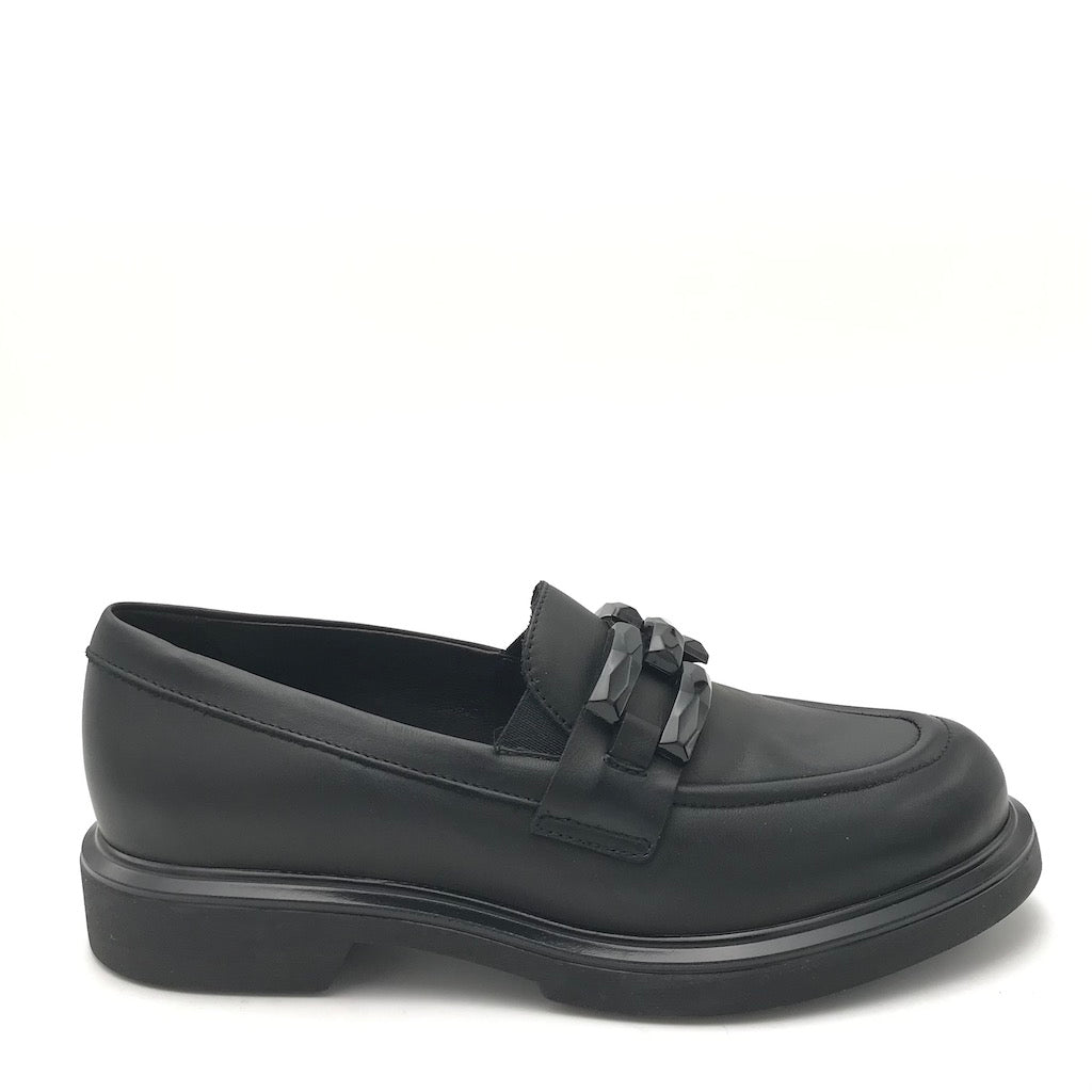 Zulian Calzature Mocassino in nappa nera In Saldo