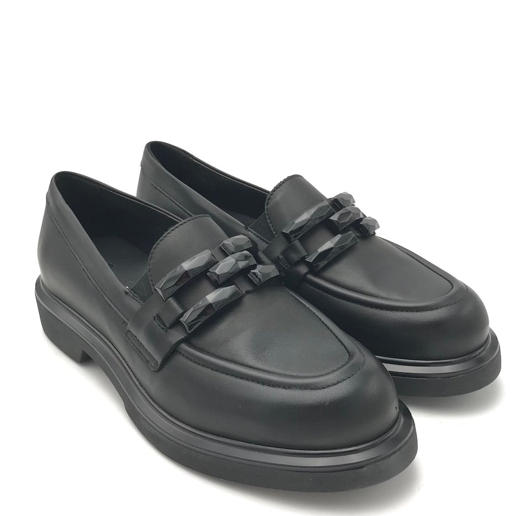 Zulian Calzature Mocassino in nappa nera In Saldo