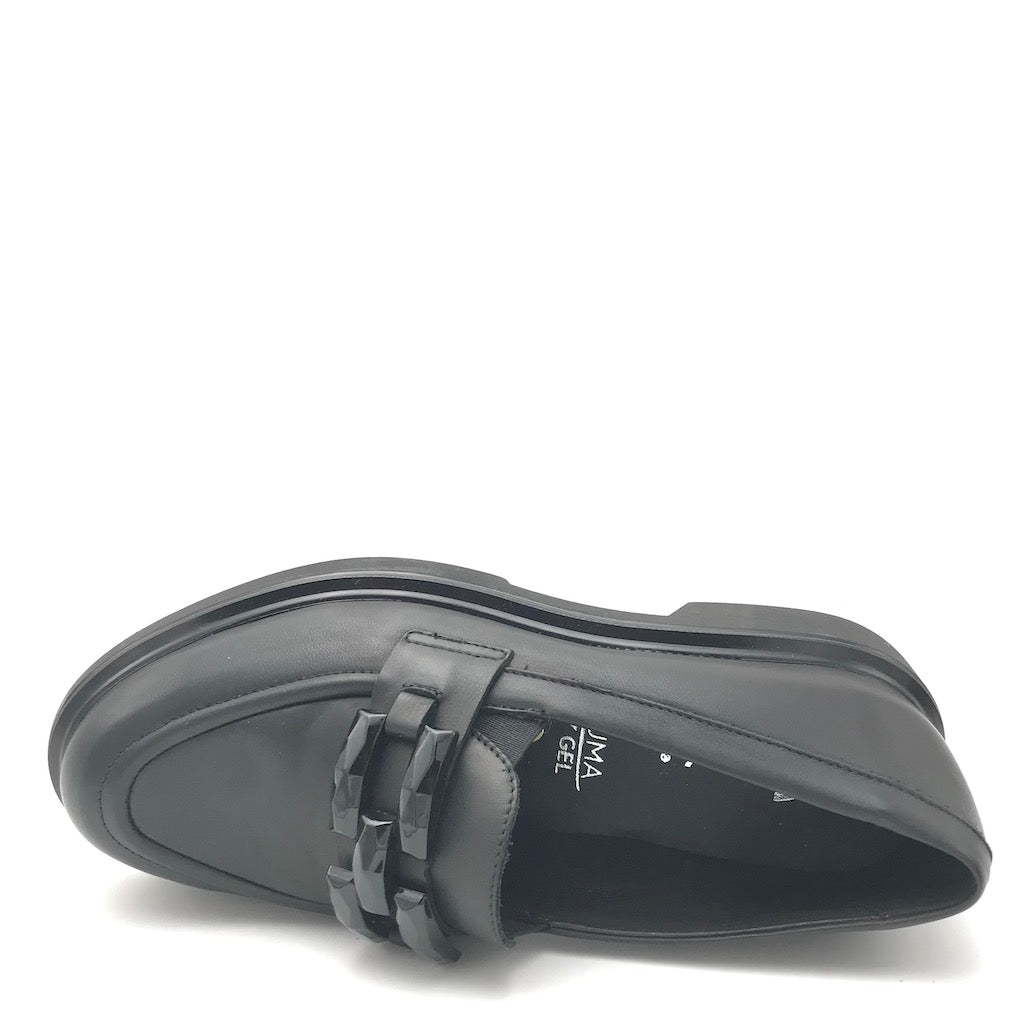 Zulian Calzature Mocassino in nappa nera In Saldo