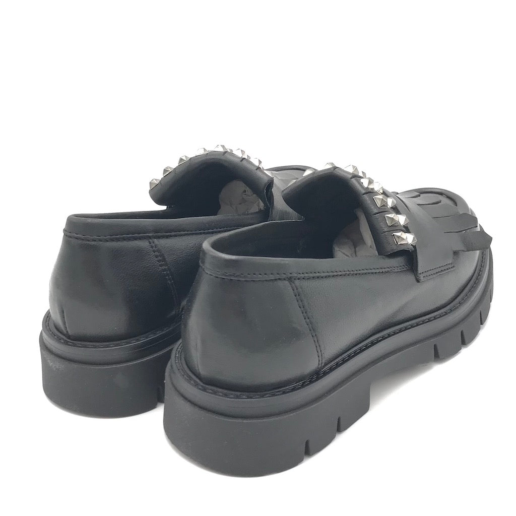 Zulian Calzature Mocassino Taylor frangia nero Nuova