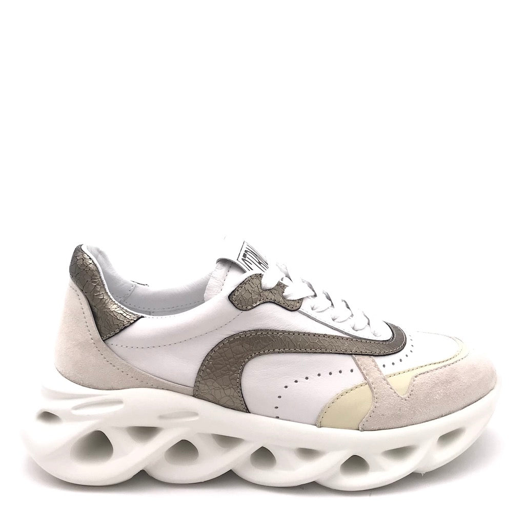 Zulian Calzature Sneakers running cocco-bianco Fornitura limitata