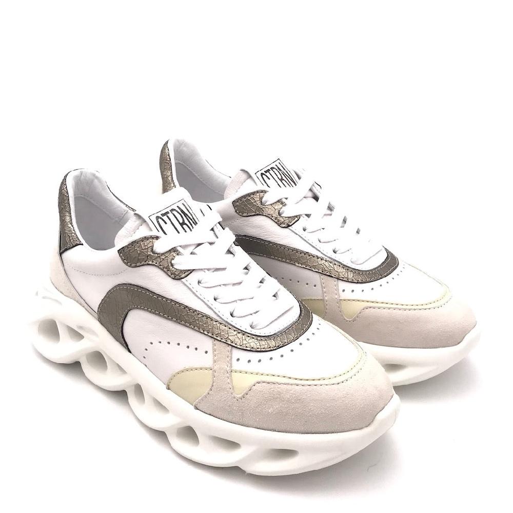 Zulian Calzature Sneakers running cocco-bianco Fornitura limitata