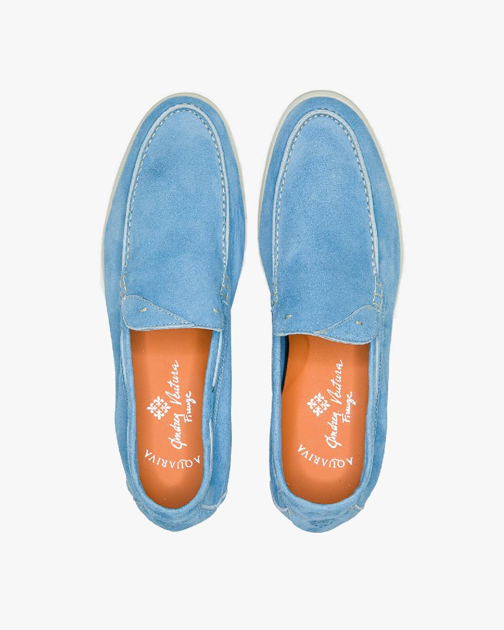 Andrea ventura MOCASSINO AQUARIVA ISEO IN SUEDE AZZURRO Acquista Ora