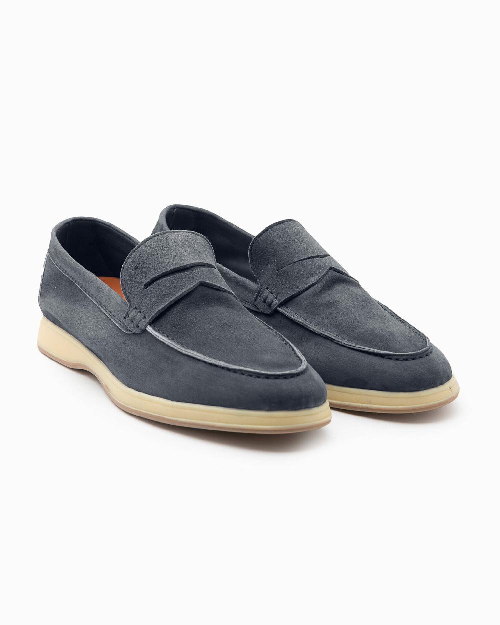 Andrea ventura Mocassino Aquariva 80 in suede night blue Shopping Online