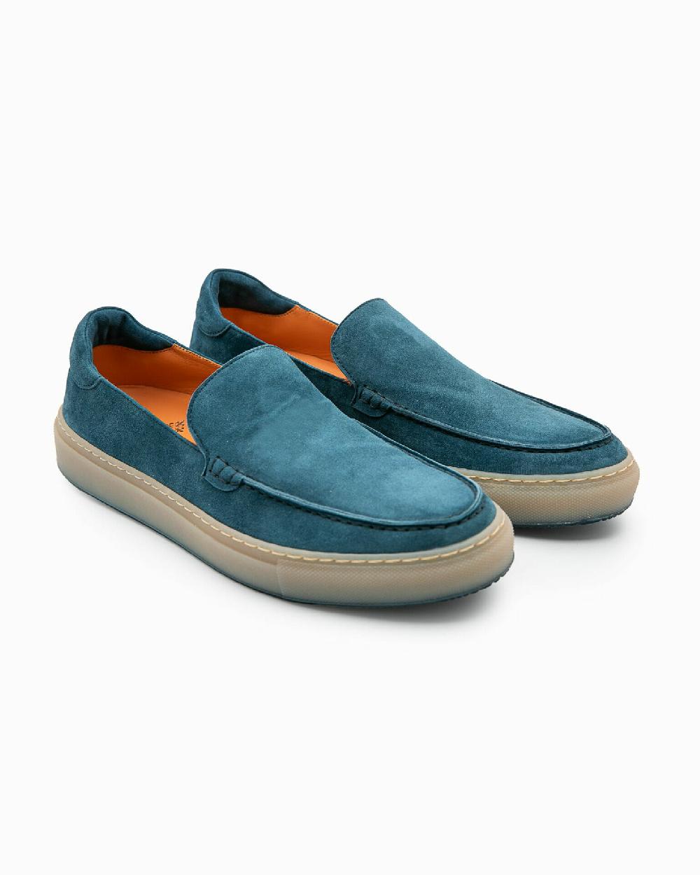 Andrea ventura Casual sneaker PF Ponza in suede bois blue Novità
