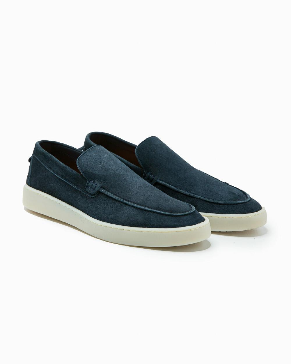 Andrea ventura MOCASSINO ST BARTH LS IN SUEDE ECLIPSE BLUE Outlet