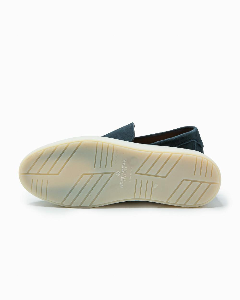 Andrea ventura MOCASSINO ST BARTH LS IN SUEDE ECLIPSE BLUE Outlet