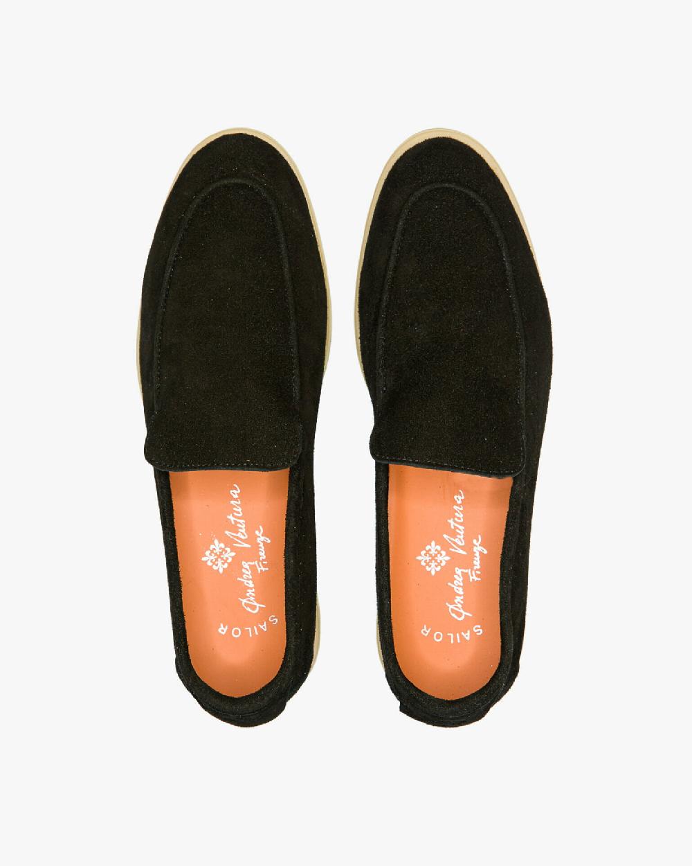 Andrea ventura MOCASSINO DONNA AQ-D COAST IN SUEDE NERO I Più Venduti