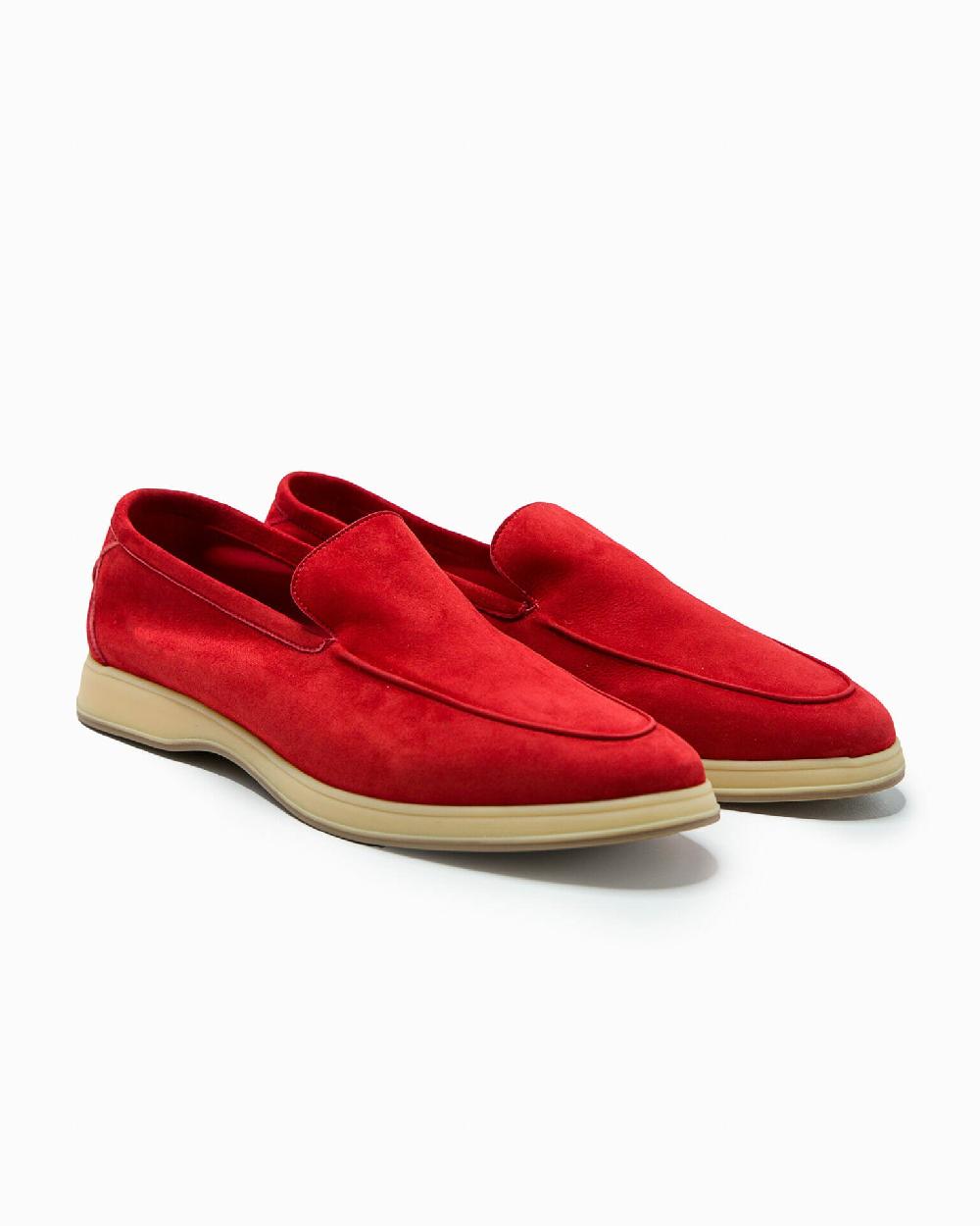 Andrea ventura MOCASSINO DONNA AQ-D COAST IN SUEDE ROSSO Negozio