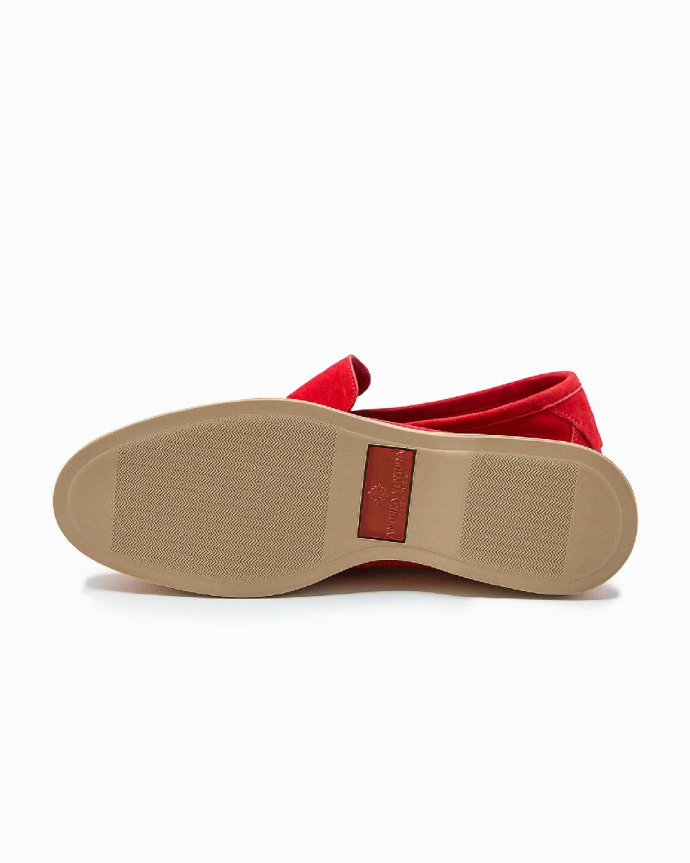 Andrea ventura MOCASSINO DONNA AQ-D COAST IN SUEDE ROSSO Negozio