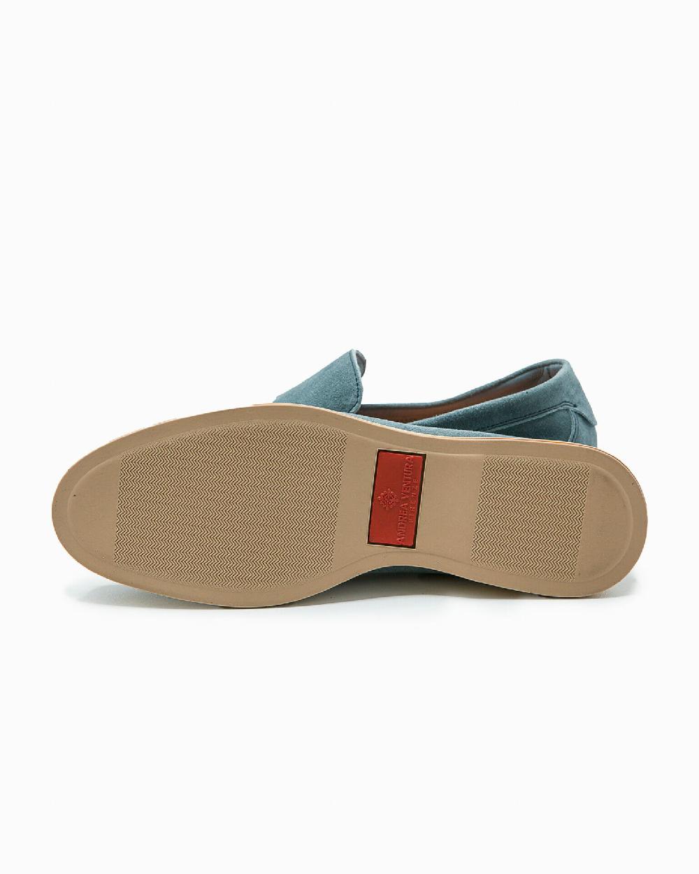 Andrea ventura MOCASSINO DONNA AQUARIVA-D 90 IN SUEDE BOY GREY BLUE In Saldo