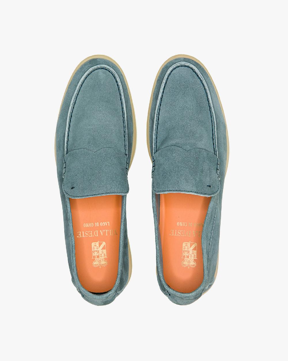 Andrea ventura MOCASSINO DONNA AQUARIVA-D 90 IN SUEDE BOY GREY BLUE In Saldo