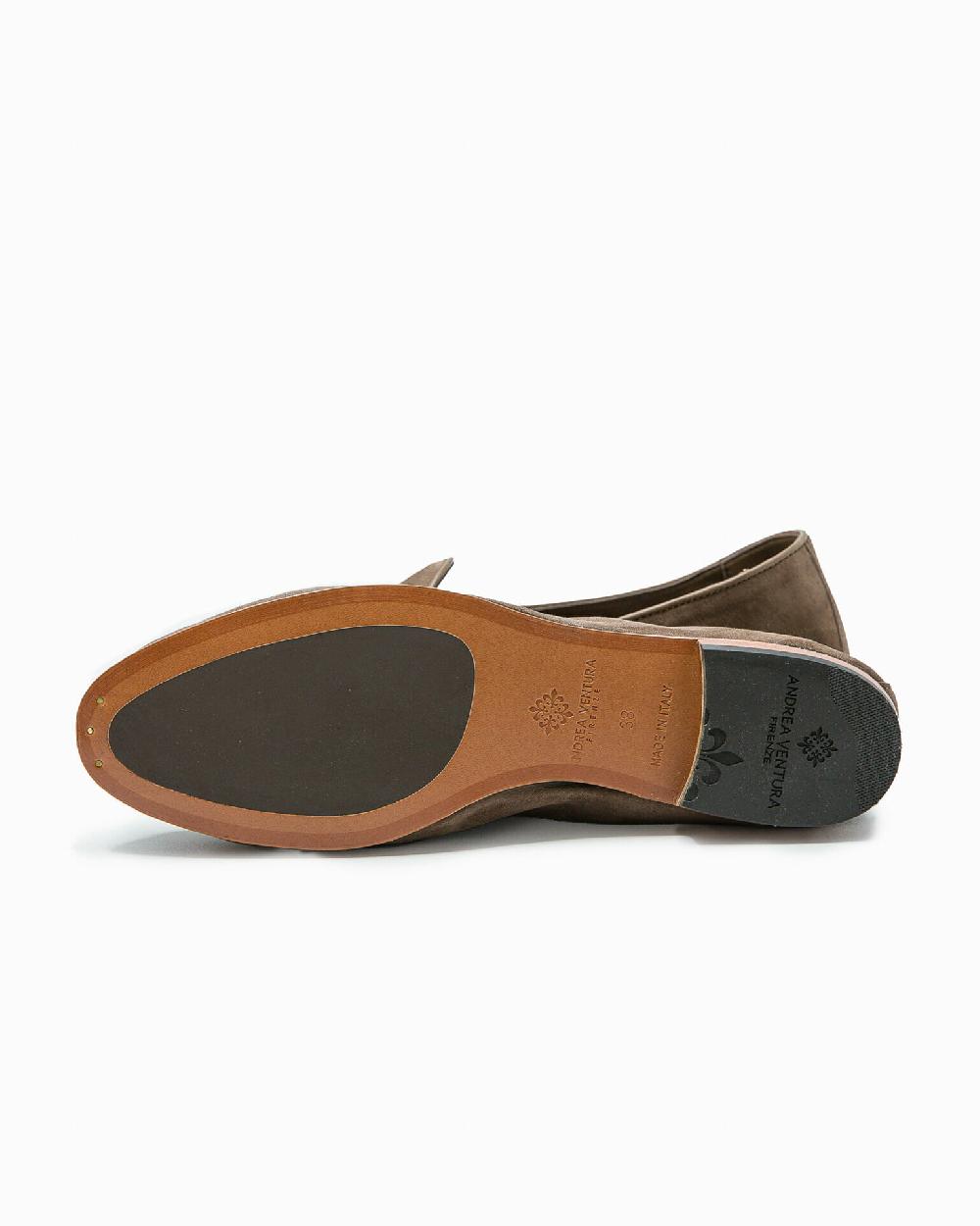 Andrea ventura MOCASSINO DONNA BELGIAN-D LS IN SUEDE BRONZO FANDANGO Moda